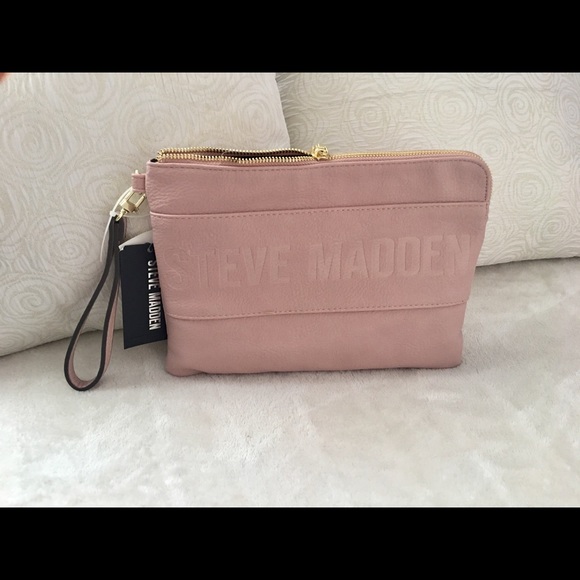 steve madden pink clutch